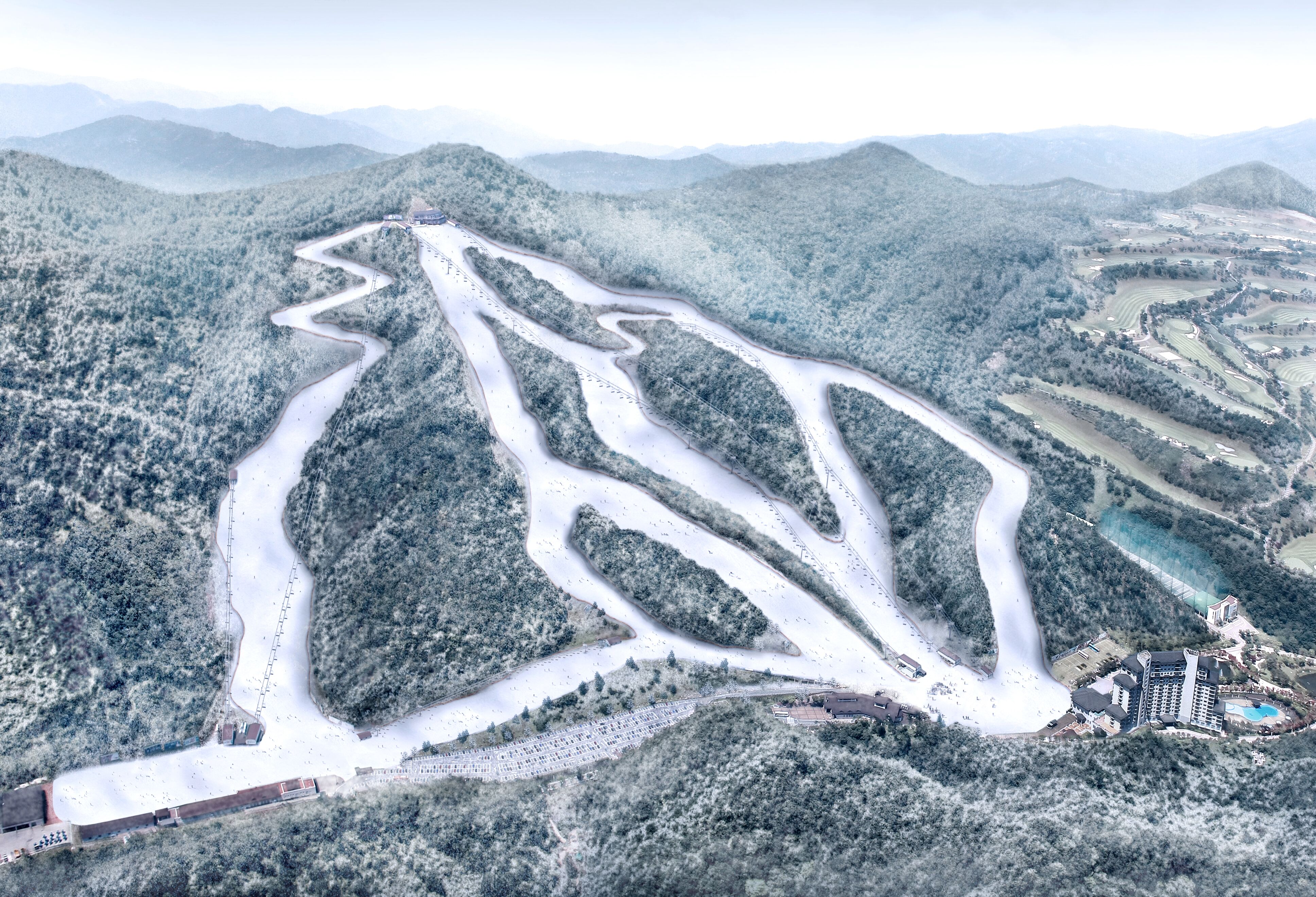(Winter) Nami Island + Elysian Gangchon Ski Resort One Day Tour
